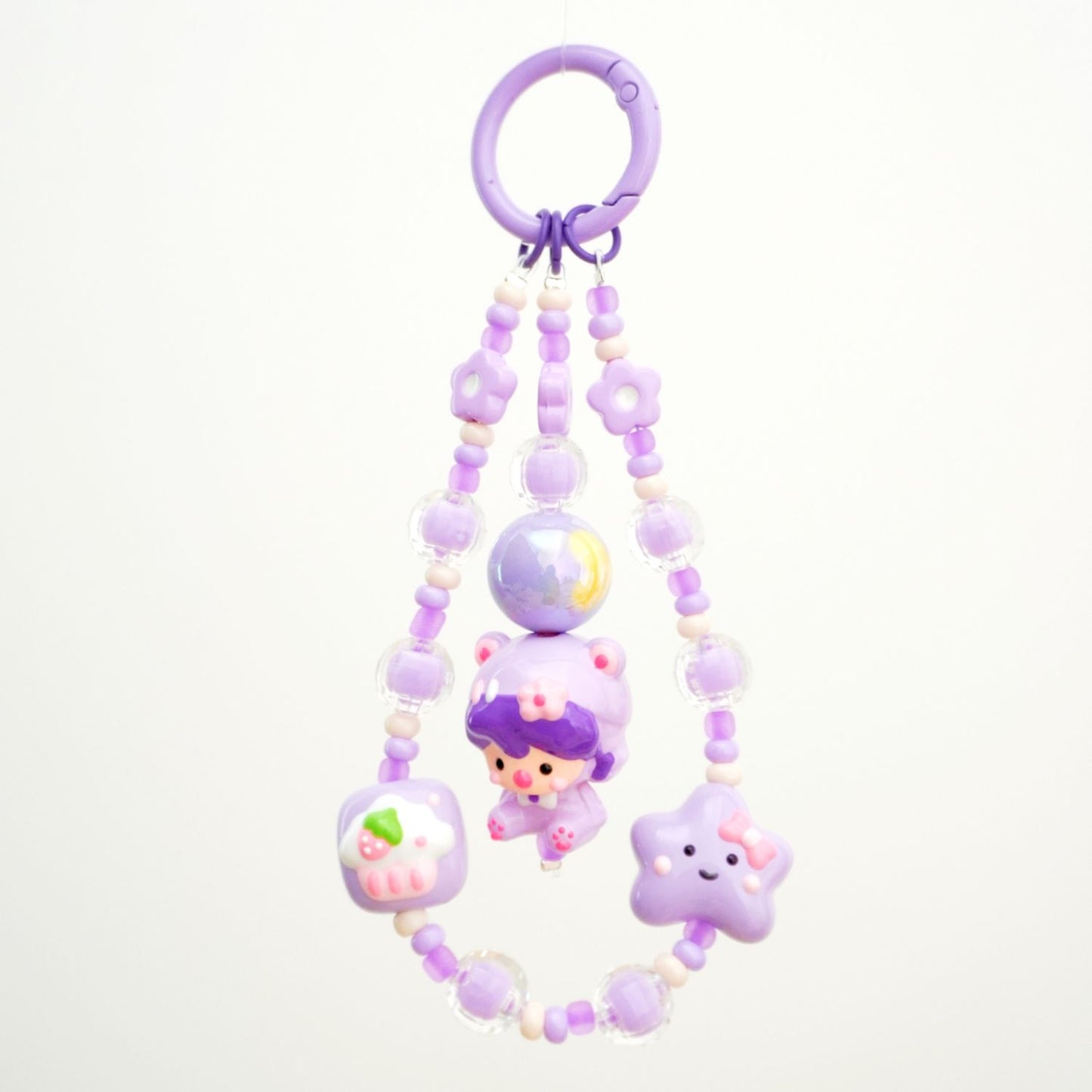 Bearie Girl Beaded Charm