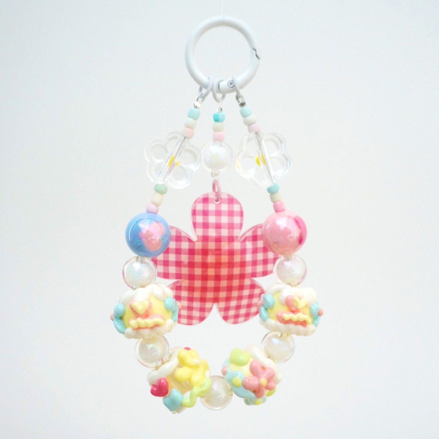 Garden Checkerbloom Beaded Charm