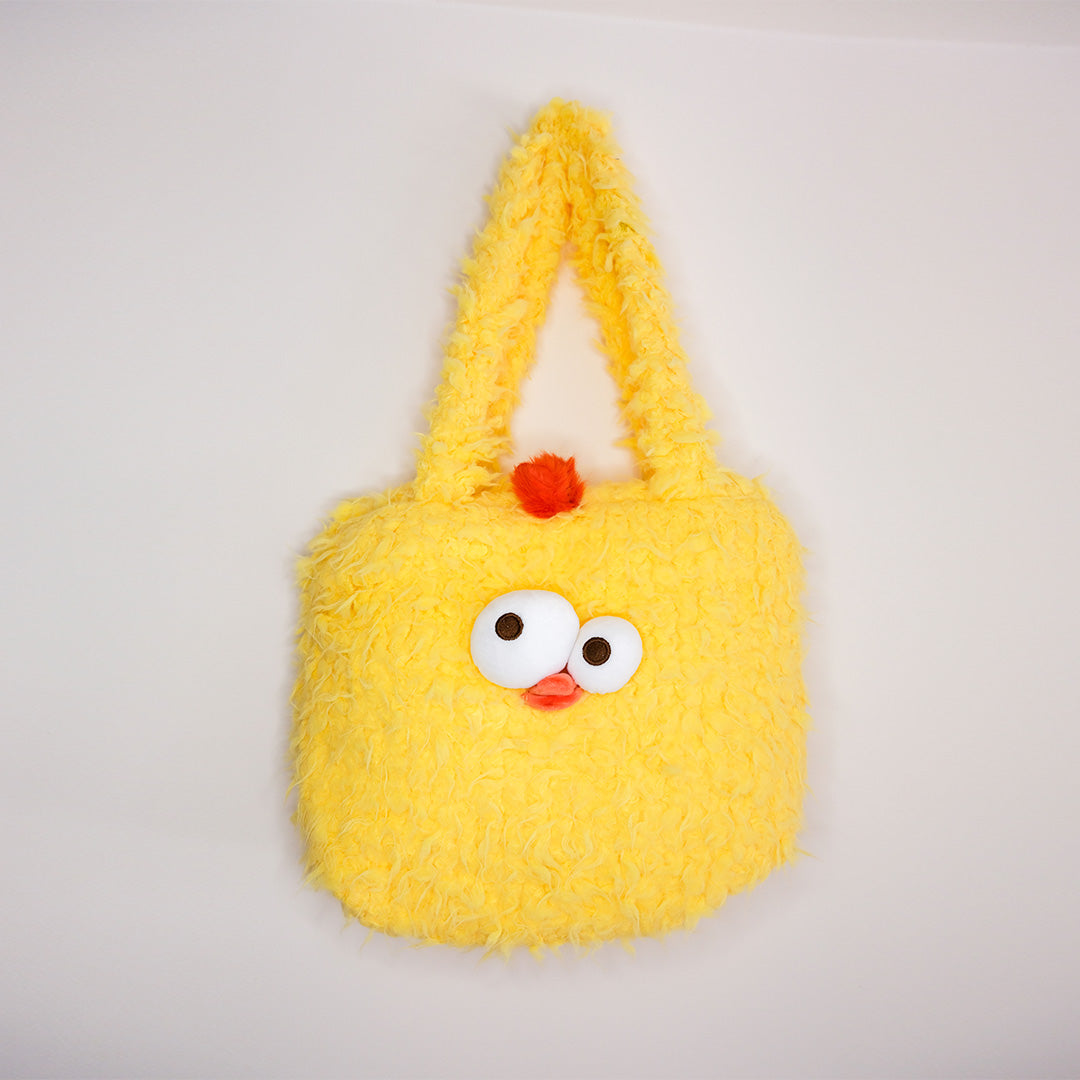 Fluffy Yellow Chicken Tote 🐥