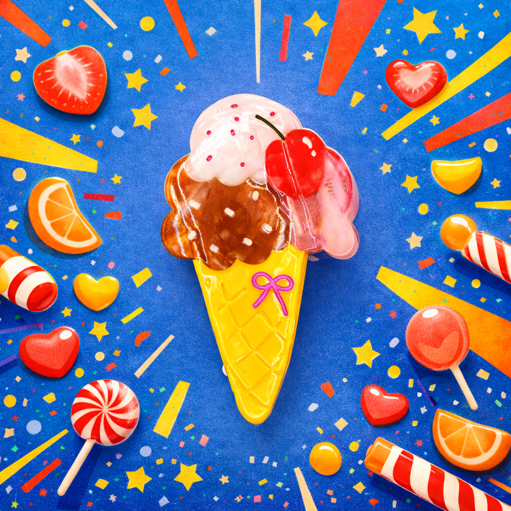 Ice Cream Hair Claw